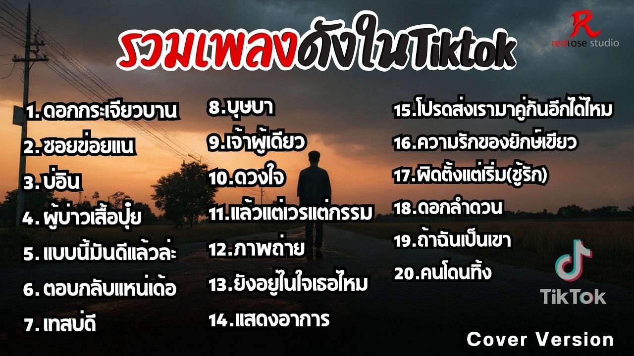 รวมเพลงดังในTiktok ฮิตฟังยาวๆ เพราๆฟังต่อเนื่องปี2569 [  ดอกกระเจียวบาน ,ซอยข่อยแน ,  บ่อิน   ]