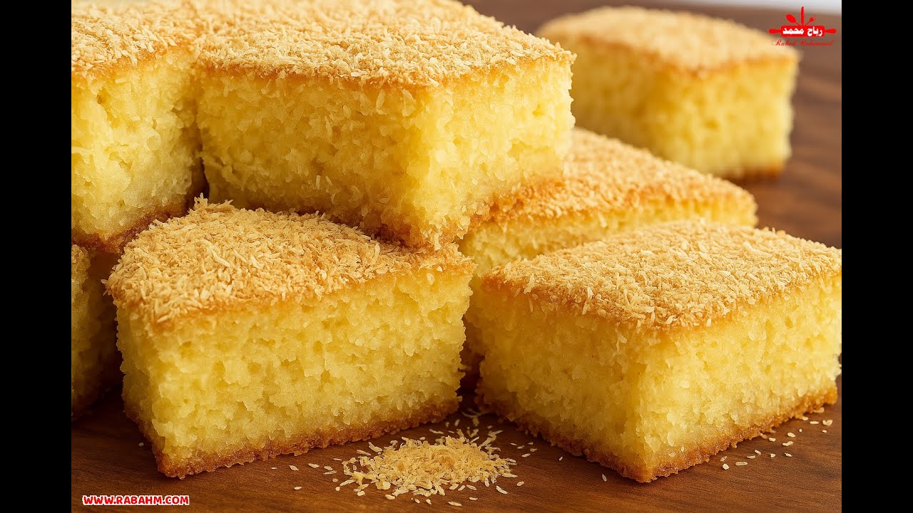 أسهل وأسرع كيكة سميد بجوز الهند 😍👌 الطعم ولا أروع! 🍰🥥 ( الكوك ) Semolina cake and nut India