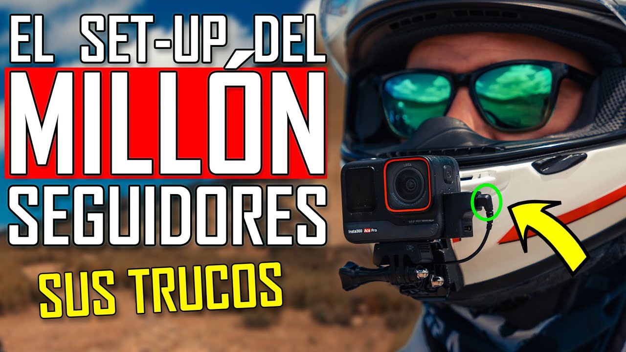 GRABA como un DIOS - Así llevo la cámara en el casco - Insta360 Ace Pro & Go 3