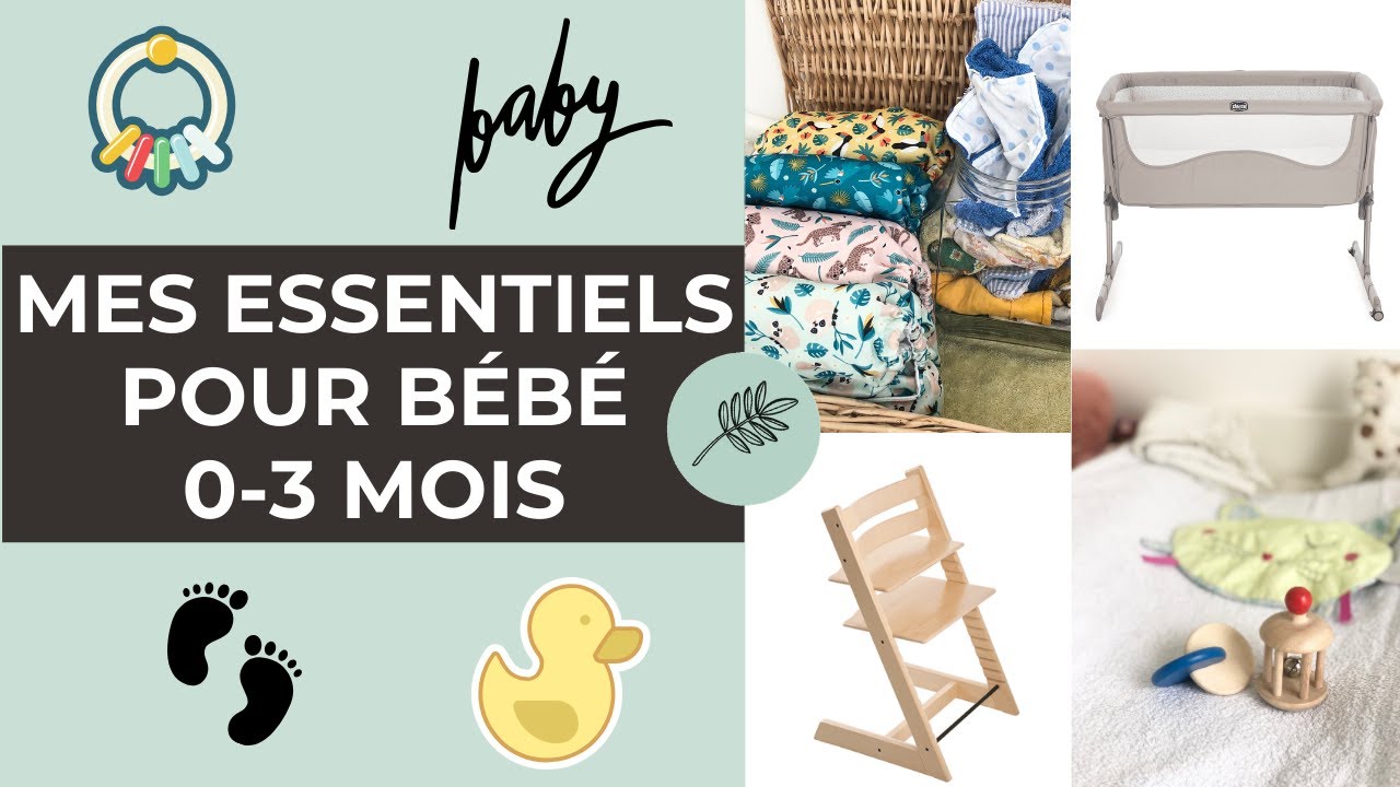 Mes indispensables BÉBÉ MINIMALISTES (0-3 MOIS) 👶🏽🌿