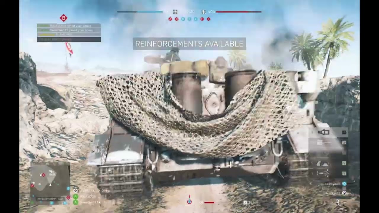 Battlefield 5:Tiger tank and full action