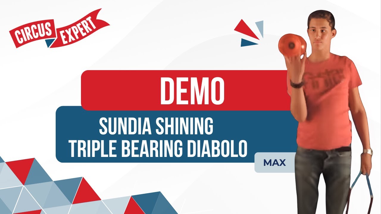 Sundia Shining triple bearing Diabolo | 3 kogellagers | Circus-expert.nl