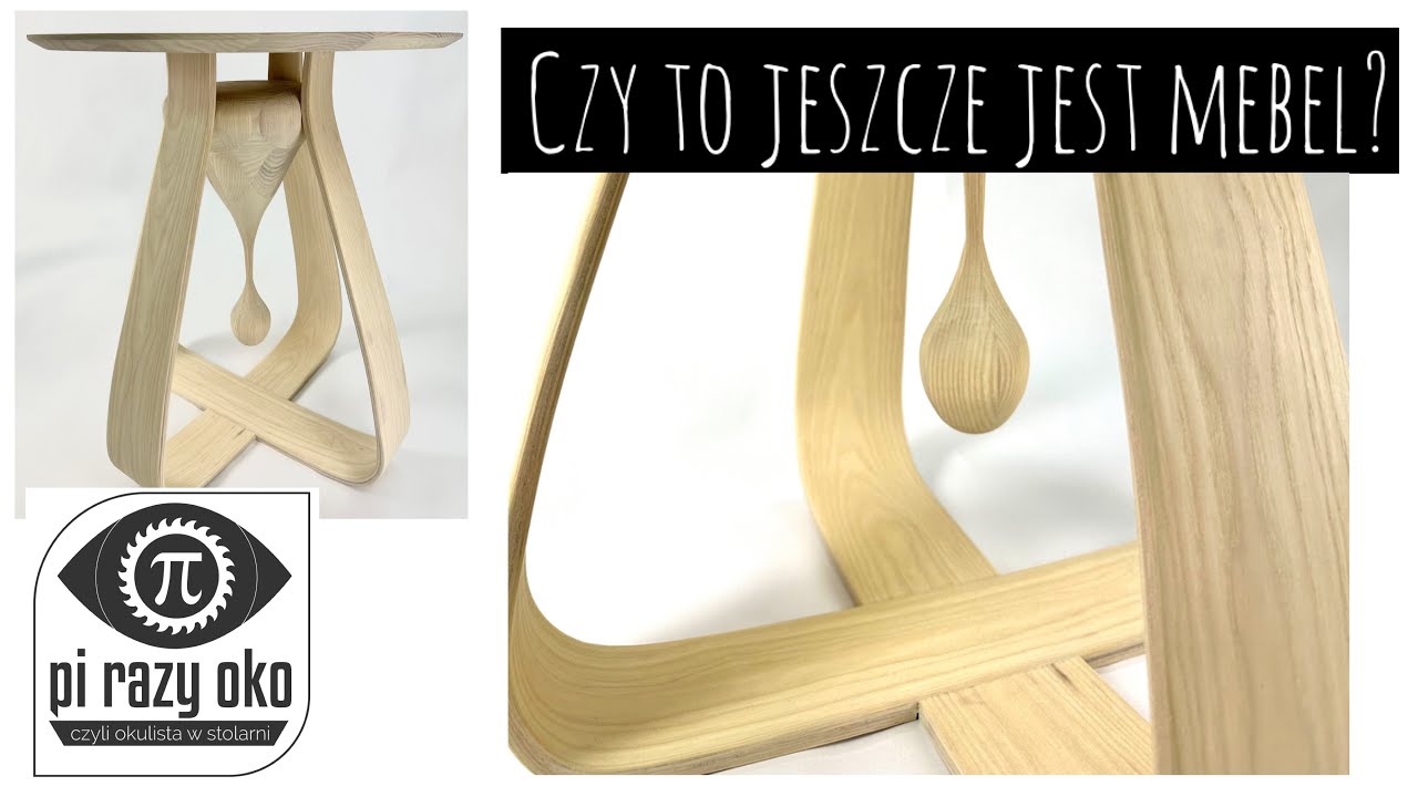 Czy to jeszcze jest mebel ? Stolik do whisky z giętego jesionu