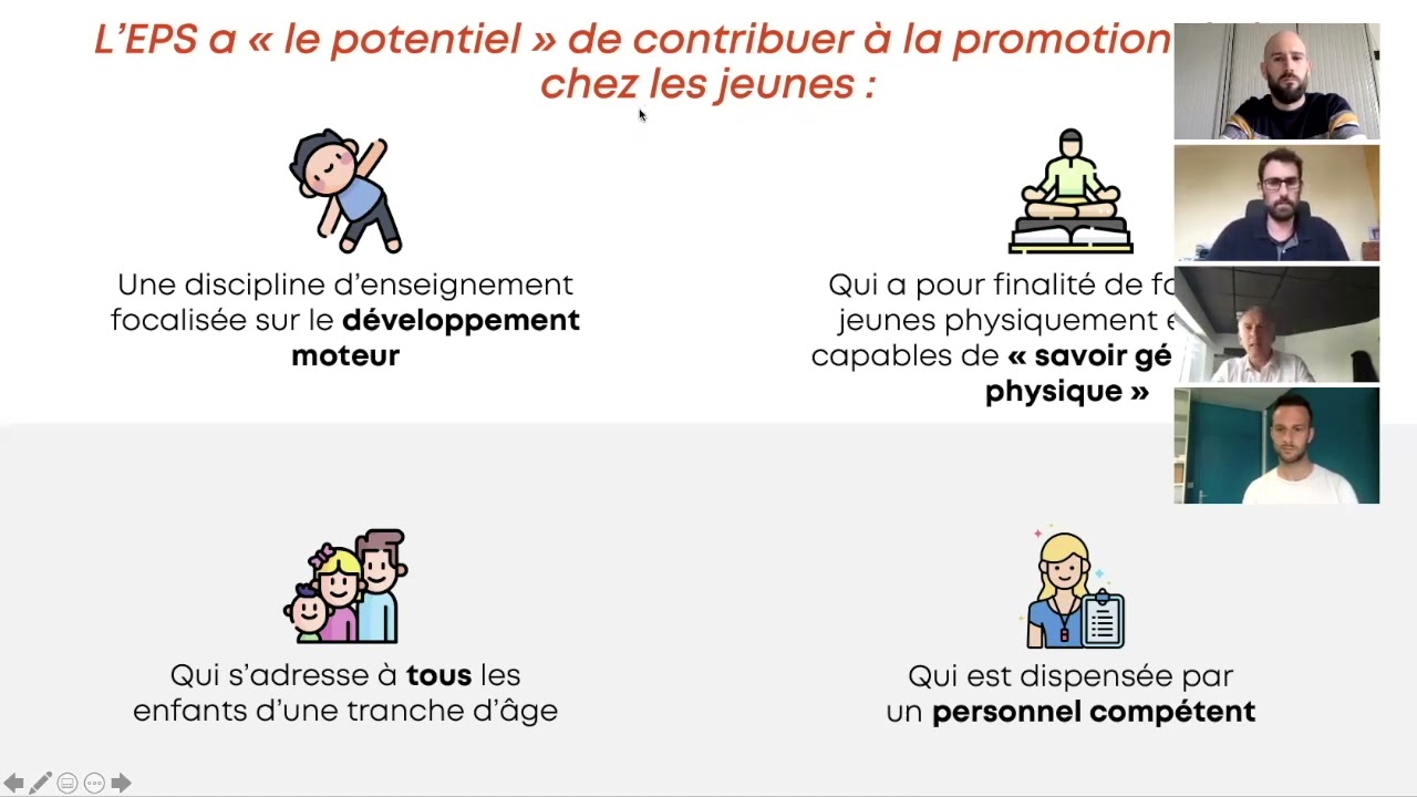 Webinaire EPS et promotion de l'activité physique des élèves