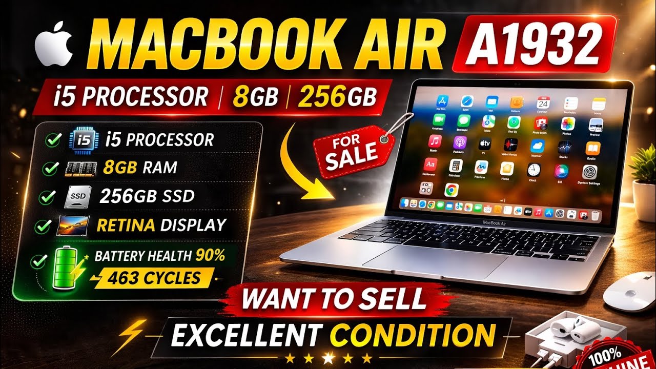 Macbook air A1932, i5 processor, 8 GB Ram 256gb SSD want to sell
