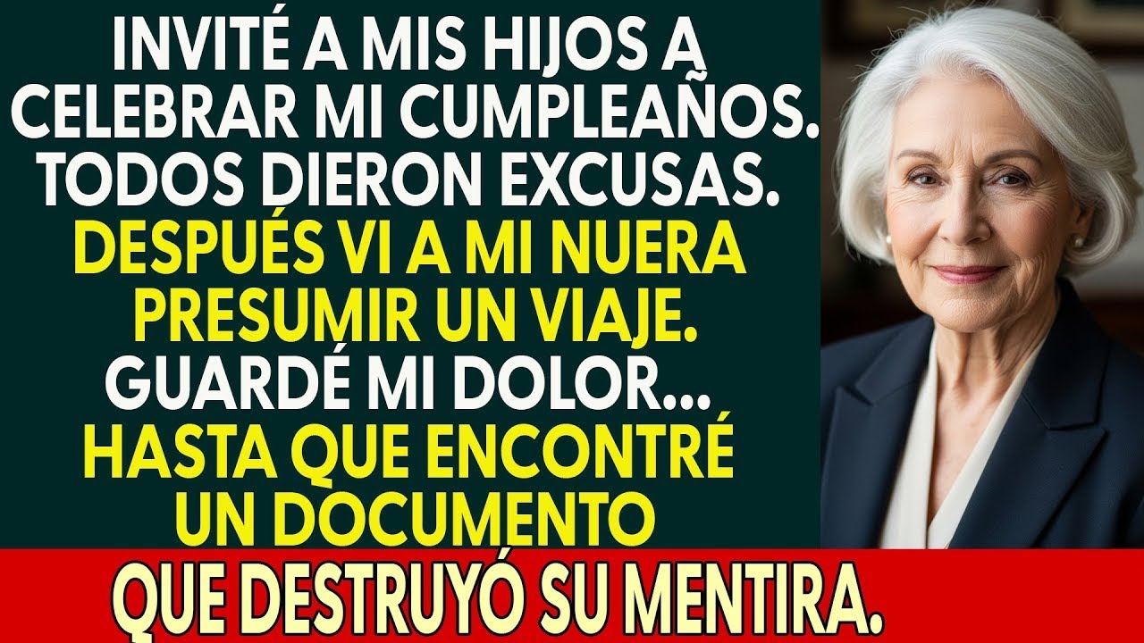 Preparé mi cumpleaños con todo mi cariño… pero nadie llegó  Lo que vi en el celular me rompió.