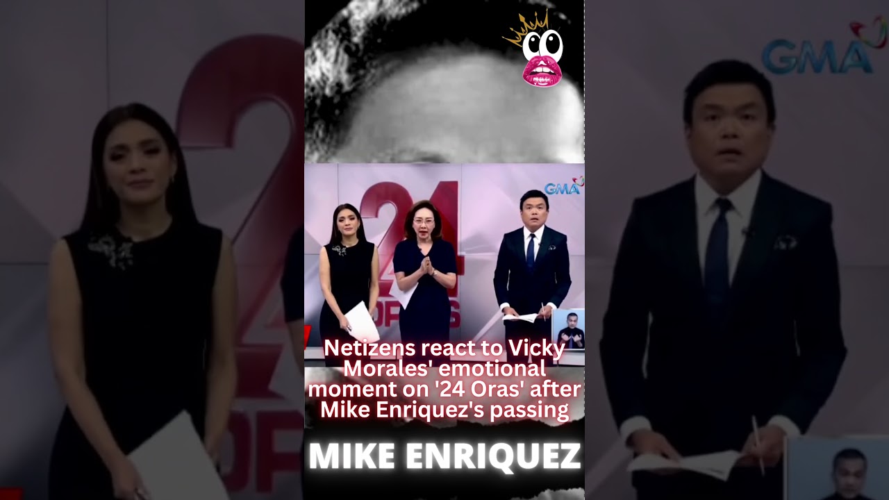 Netizens react to Vicky Morales' emotional moment on '24 Oras' after Mike Enriquez's passing