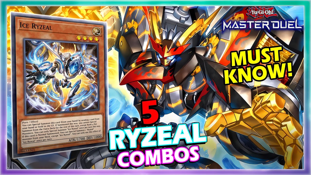 5 RYZEAL MUST KNOW COMBOS IN YUGIOH MASTER DUEL