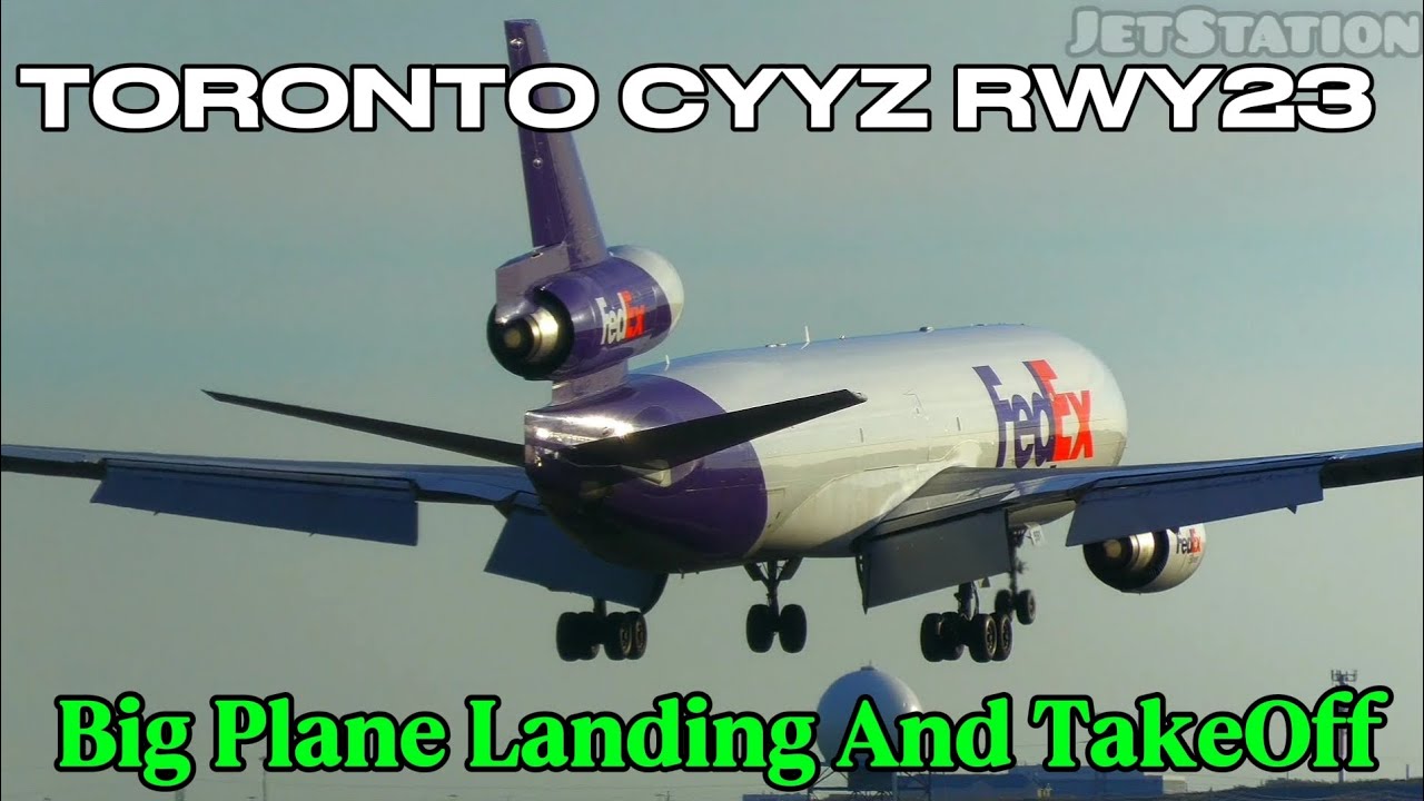 Big Aeroplane Takeoff And Landing At #torontopearson Int. Airport: Active RWY23 #viralvideo 