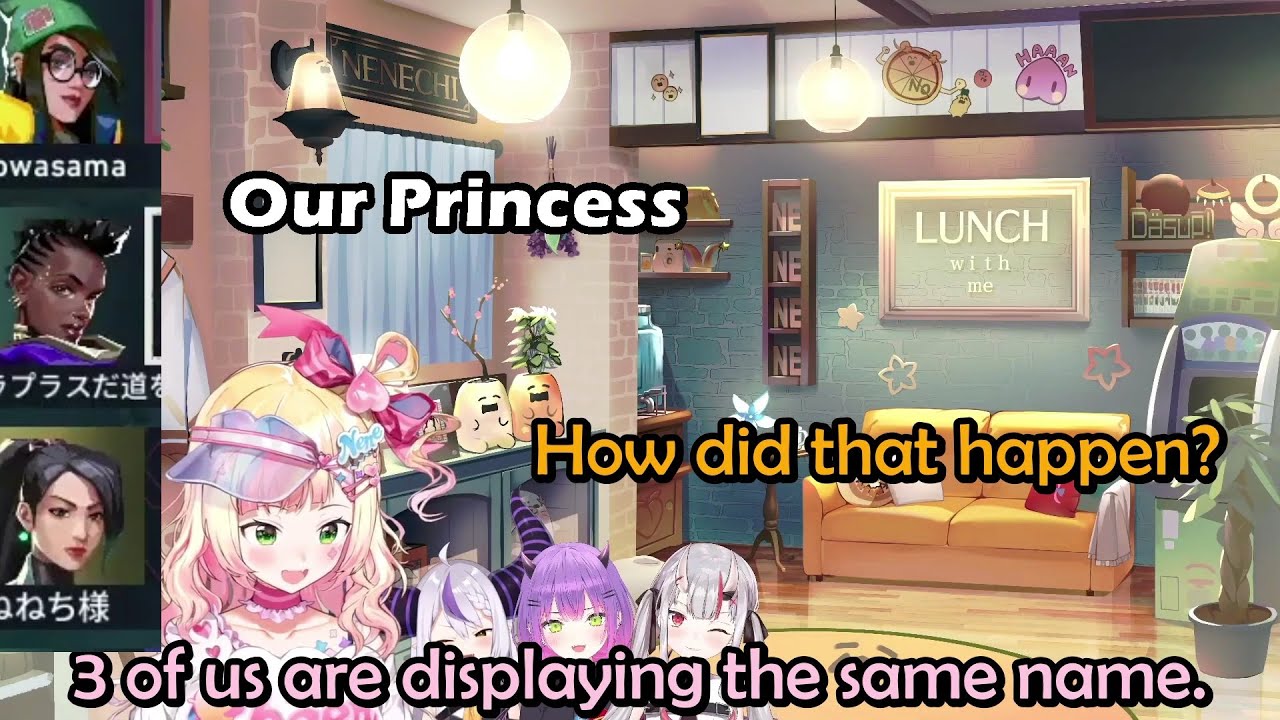 Laplus Got Confused After Knowing Nene Main Account Also Have -sama In Her Nickname