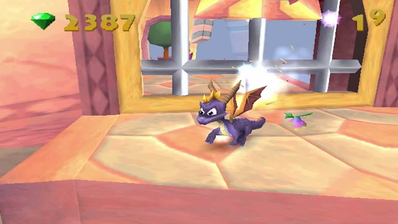 Spyro 2: Gateway to Glimmer (PS1) walkthrough - Shady Oasis