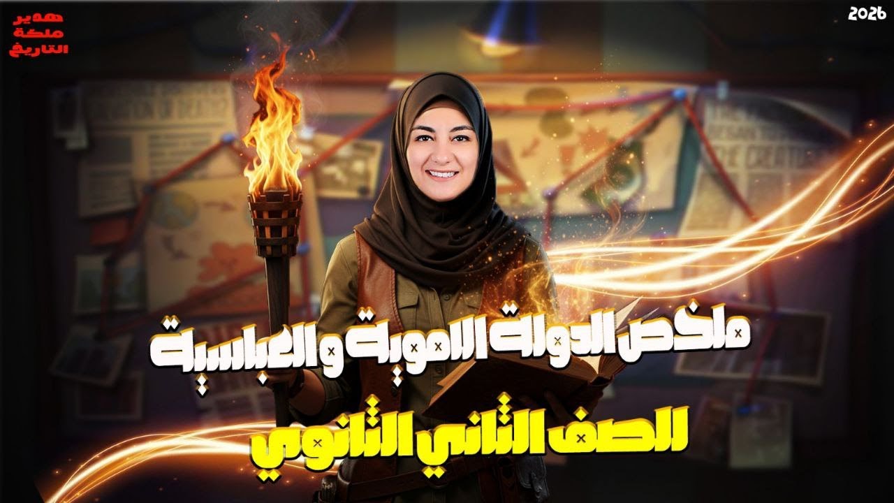 مراجعة تاريخ تانيه ثانوي الترم الاول | ملخص تاريخ تانية ثانوي ترم اول الدولة الاموية والعباسية