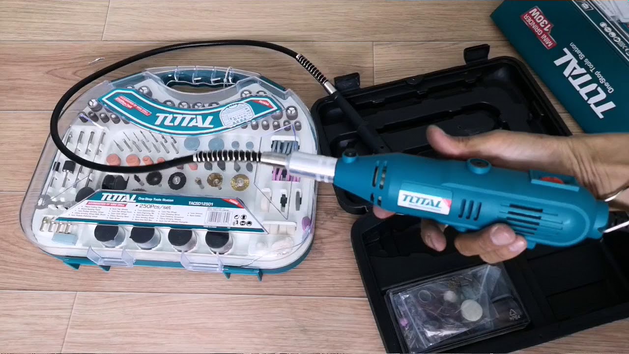 Máy mài khuôn Total 500k_ Bộ dụng cụ mài cắt 250 chi tiết 350k /nguyenchidam