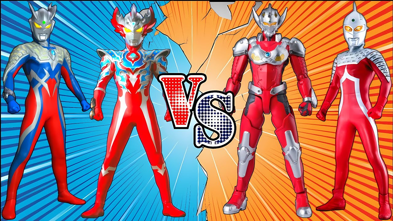 ウルトラマン TAIGA TRI STRIUM VS ULTRAMAN SUIT TARO VS ULTRAMAN ZERO VS ULTRASEVEN #ウルトラマン #怪獣 #ultraman 