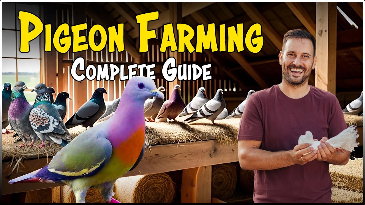 PIGEON FARMING | How to raise Pigeons for Meat and Eggs at Home