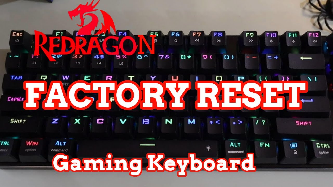 Клавиатура ReDragon: как сбросить настройки игровой клавиатуры