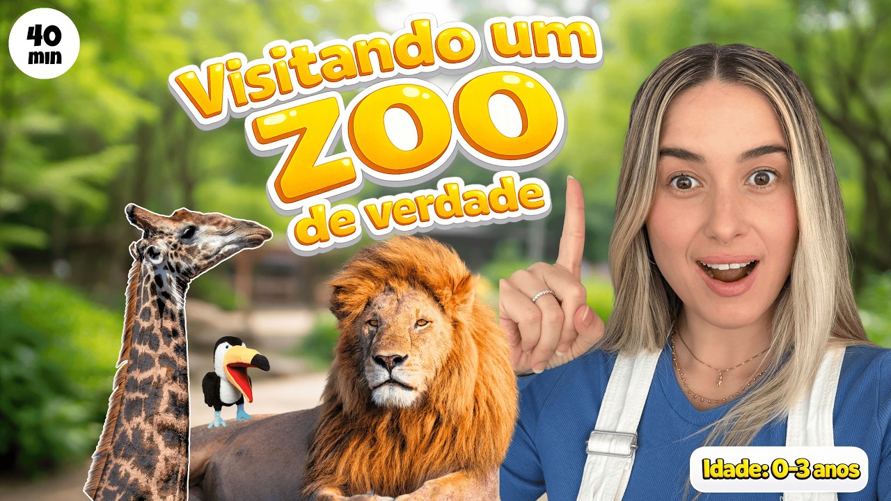 Visitando um Zoológico de Verdade | Animais do Zoo para Bebês (0 a 3 anos)