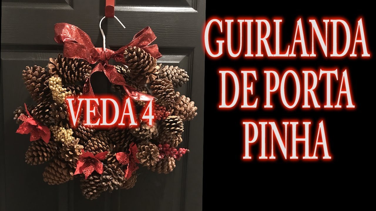 GUIRLANDA DE PINHA PARA DECOR DE NATAL PASSO A PASSO By Cup N Cakes Gourmet
