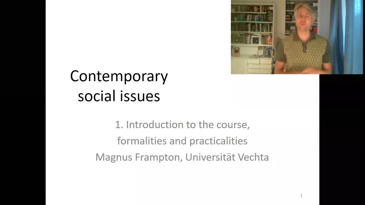 Contemporary social issues, week 1