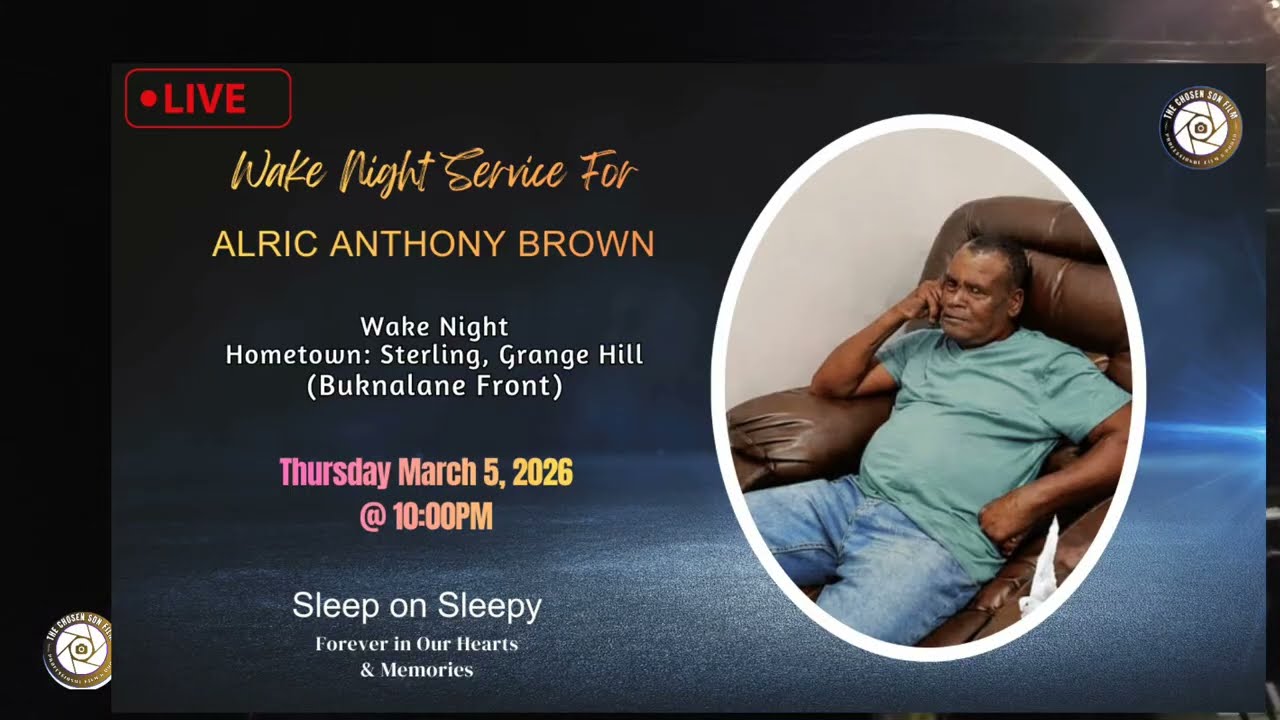 Wake Night Service For Alric Anthony Brown