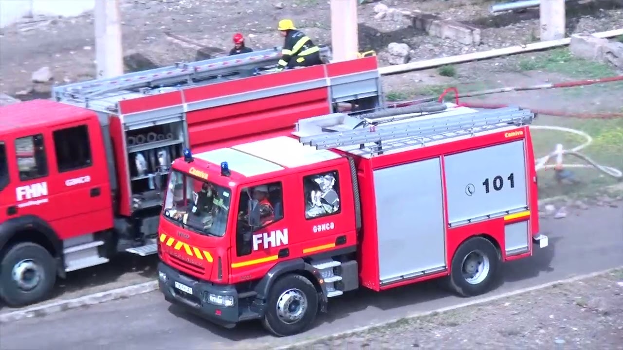 FHN-in D&ouml;vlət Yanğından M&uuml;hafizə Xidməti yanğın-taktiki təlim ke&ccedil;irib