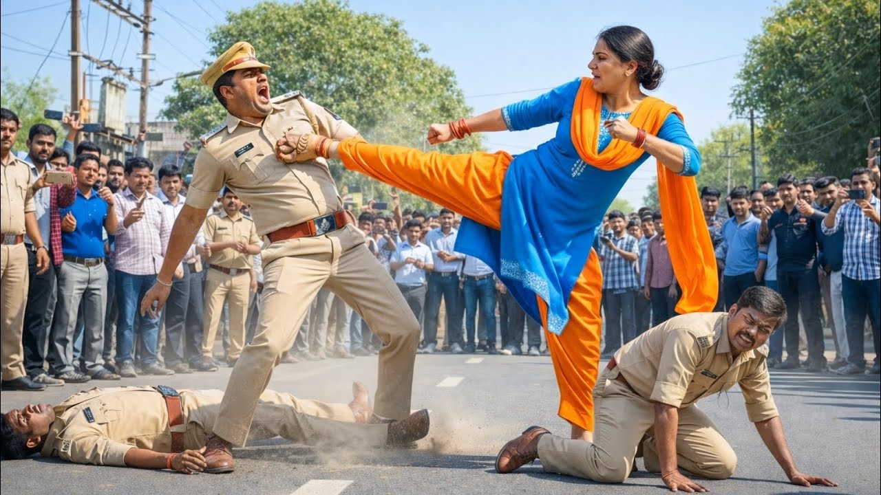 जब IPS मैडम ने inspector को सरेआम दबंग अंदाज़ में सबक सिखाया पूरा SYSTEM HIL GAYA