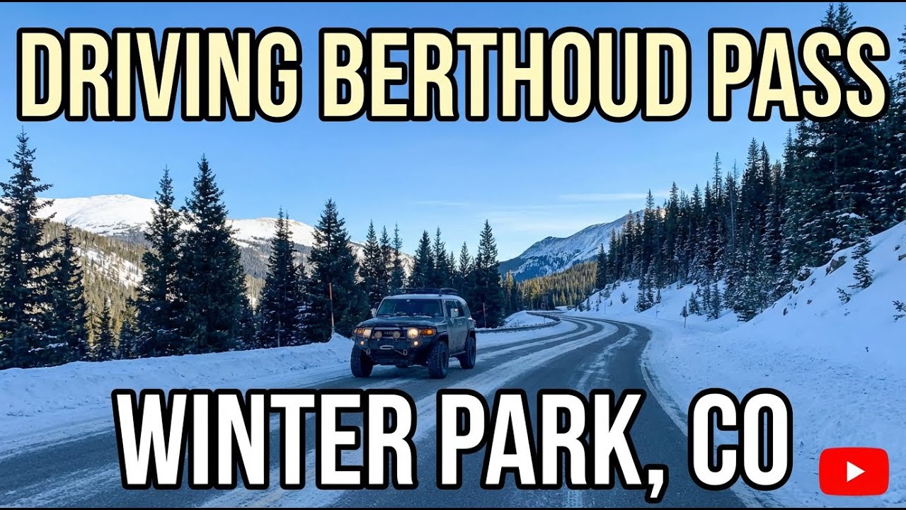 Driving Through Berthoud Pass - U.S. 40 in Winter Park, Colorado