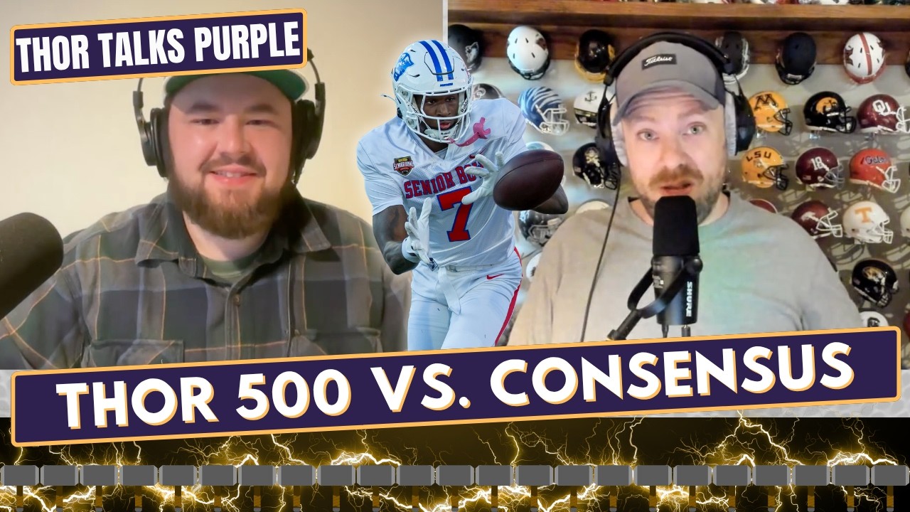 Как количество подтвержденных визитов команды Minnesota Vikings оценивается в рейтинге THOR 500.