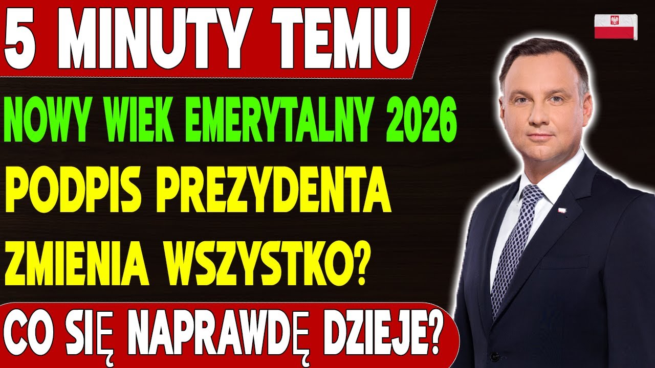 Wiek emerytalny w Polsce 2026 – Co tak naprawdę zmienia podpis prezydenta?