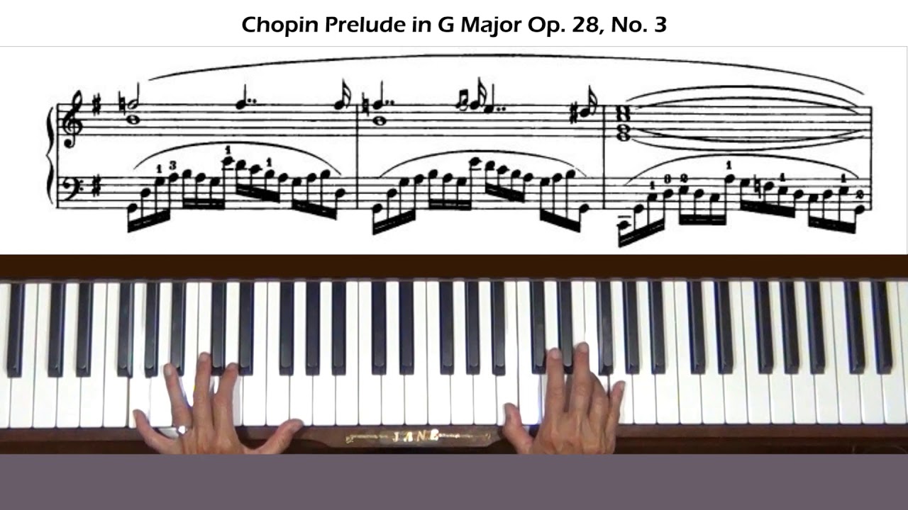 Chopin Prelude in G Major Op. 28, No. 3 Piano Tutorial