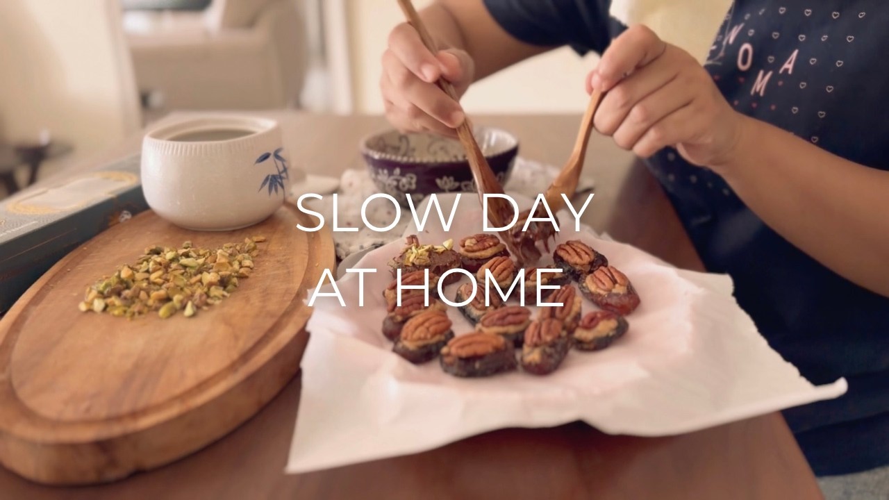 Transferring Plants, Plant Care🪴 Healthy Date Snack | Observing Wildlife, Being Mindful, Slow Living