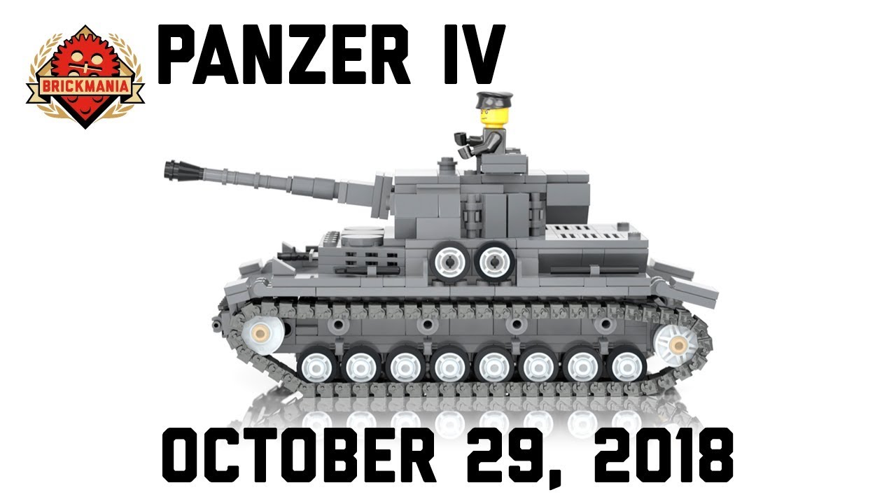 Brickmania TV: Panzer IV Ausf G - German Medium Tank - Custom Military Lego