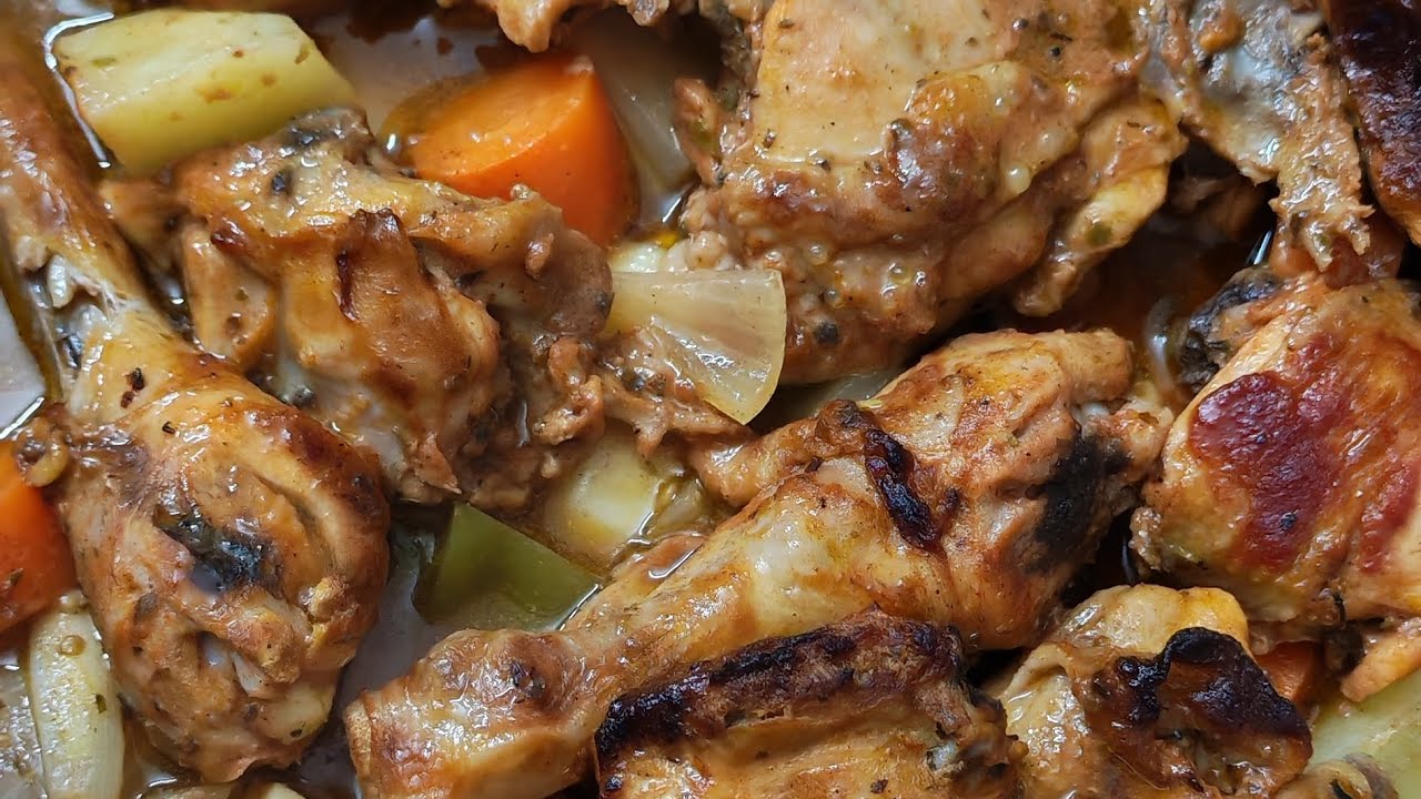 ONE PAN CHICKEN RECIPE/EASY MEDITERRANEAN BAKED CHICKEN