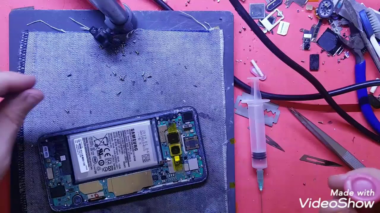 Galaxy S10e  como reparar entrada cargador