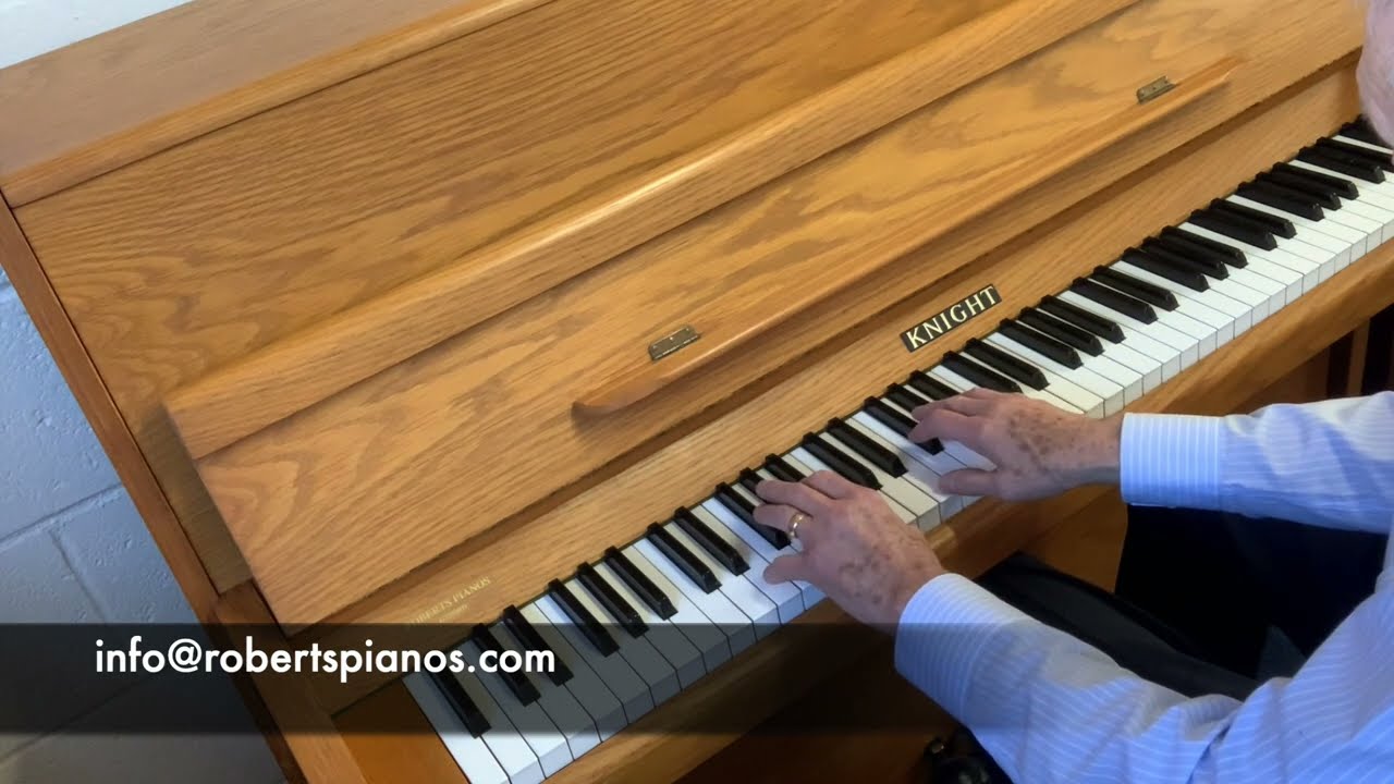 Knight K10 112cm upright 1979; originally sold in Steinway Hall London (see letter here):