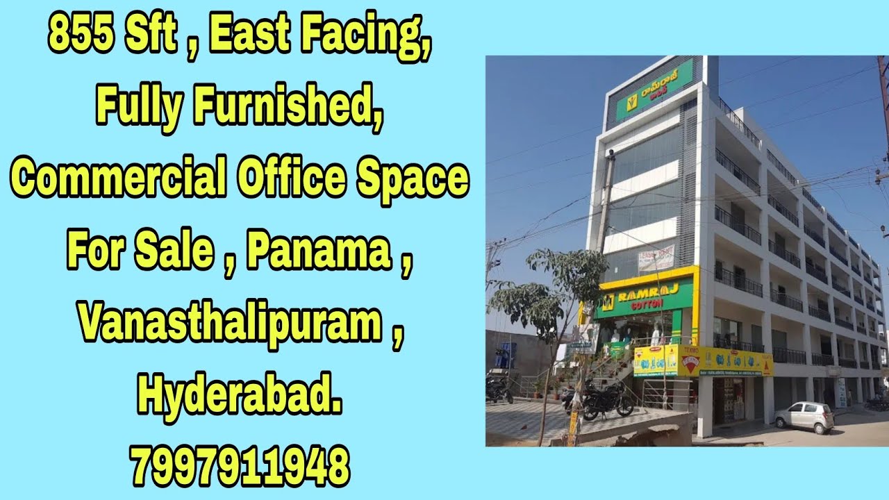 (Sold Out ) Commercial Office Space For Sale | Fully Furnished | Vanasthalipuram | Hyderabad |