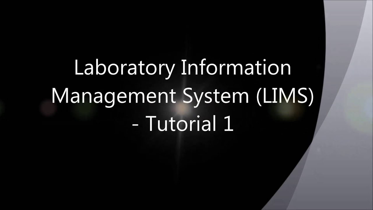 Scentroid LIMS   Tutorial 1