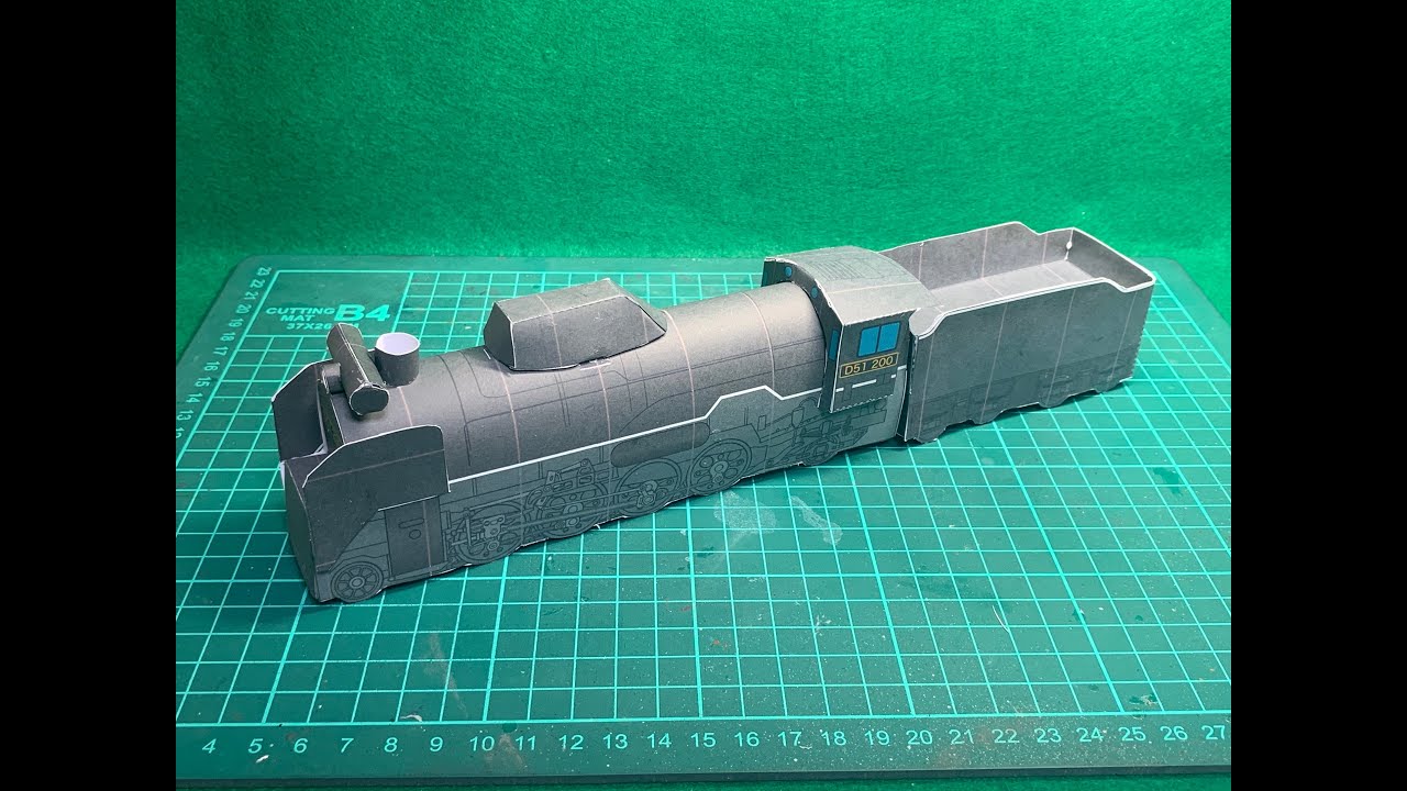 【ペーパークラフト・無料】機関車D51を作る ーJapanese locomotive 