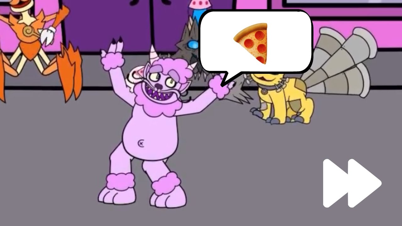 Fur Funhouse but every time Pete T. Paw sings “pizza” it speeds up