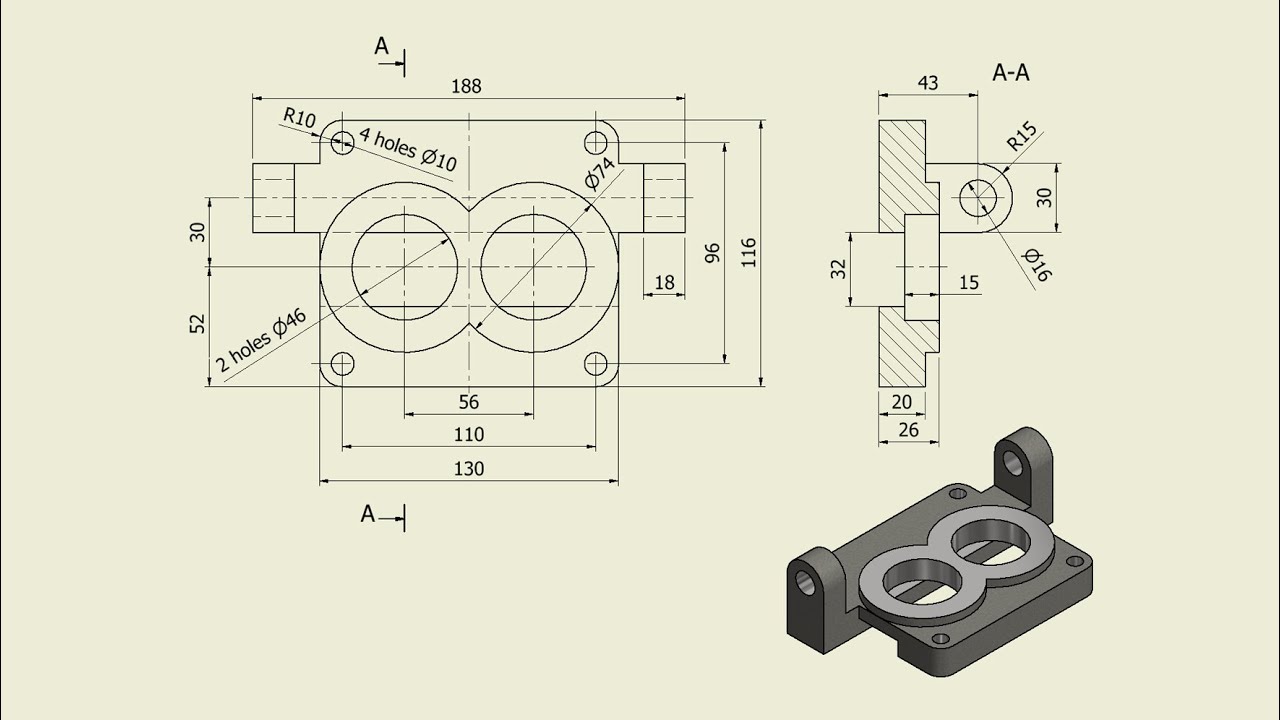 Tutorial Inventor - 063 CYLINDER HEAD-1 (Part-023)