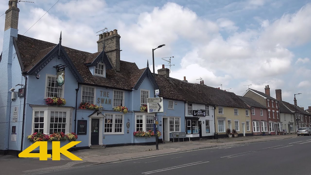 Needham Market Walk: Town Centre【4K】