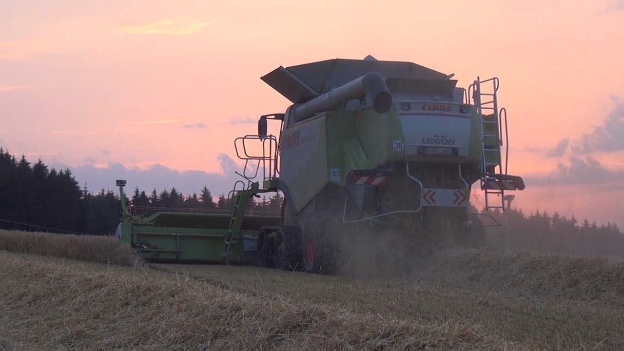 Hektarjagd im Getreide - Claas Lexion 600 Terra Trac beim dreschen - LU Dirschedl