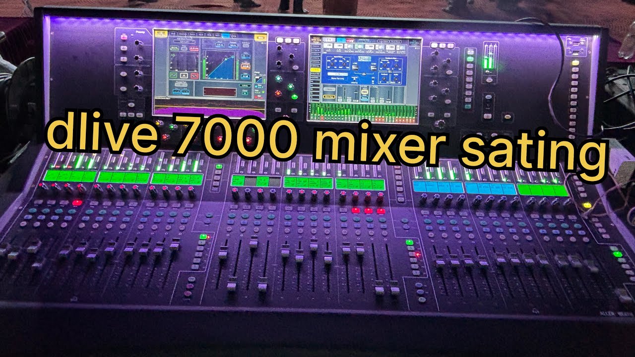 d live 7000 mixer full sating / क्या क्या कवालटी है/ Royal sound / सबसे बेस्ट मिक्सर