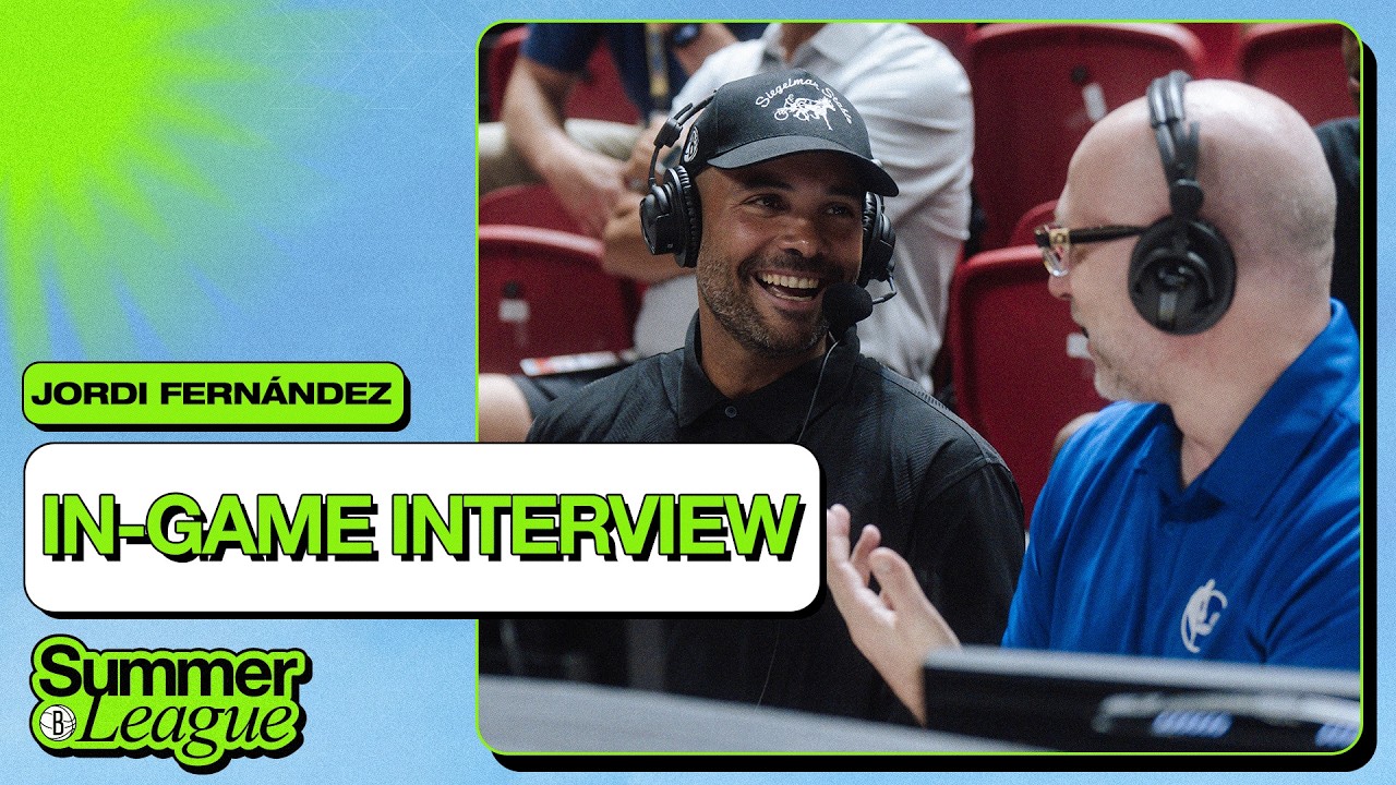 Head Coach Jordi Fern&aacute;ndez Joins ESPN Broadcast During Nets Summer League Game 🎙️
