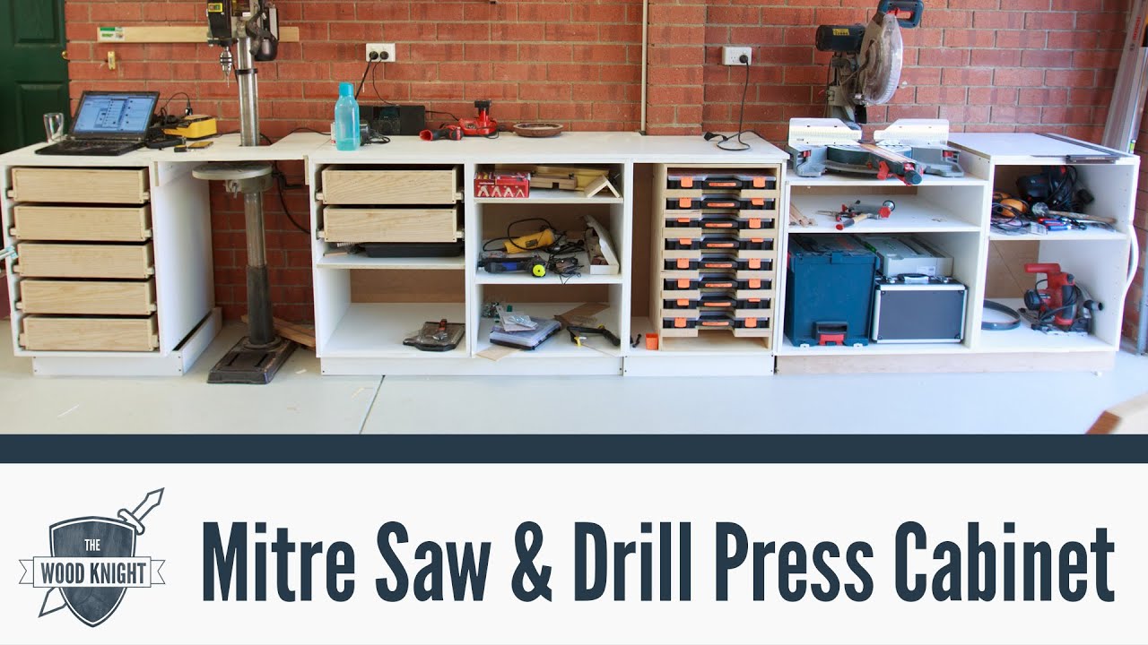 086 - Mitre Saw & Drill Press Cabinets