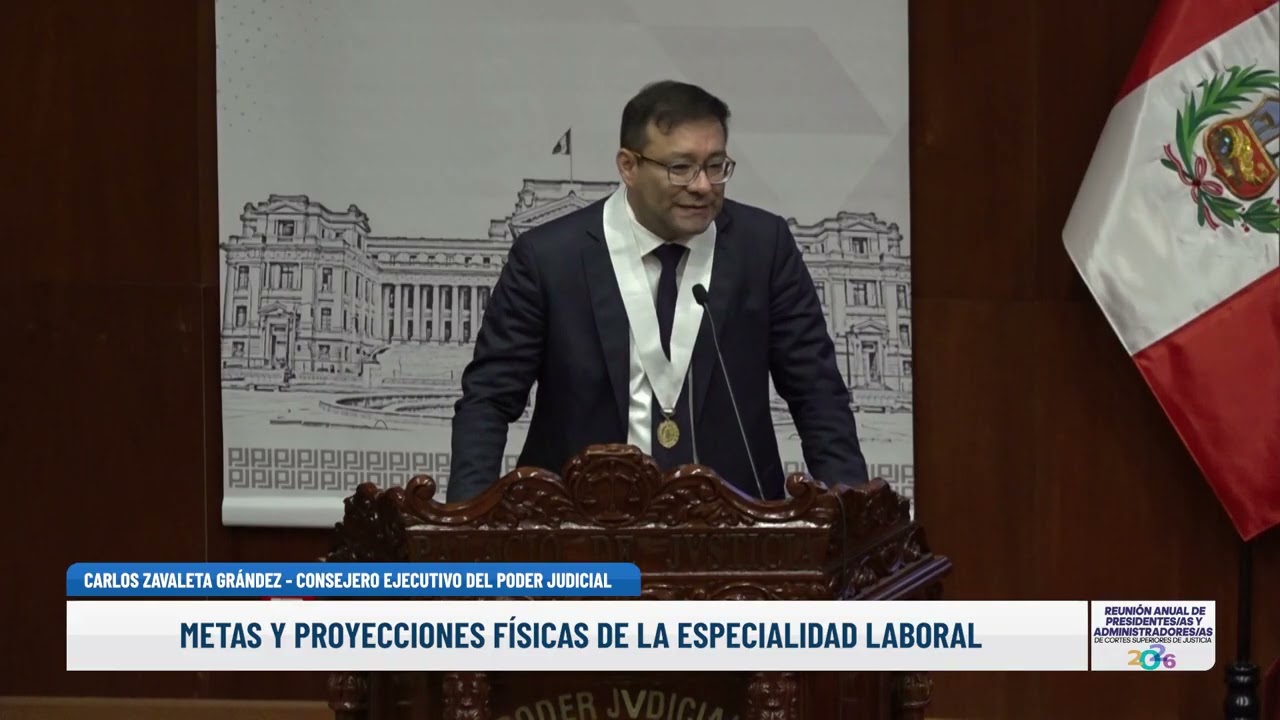 CARLOS ZAVALETA GRÁNDEZ - CONSEJERO EJECUTIVO DEL PODER JUDICIAL
