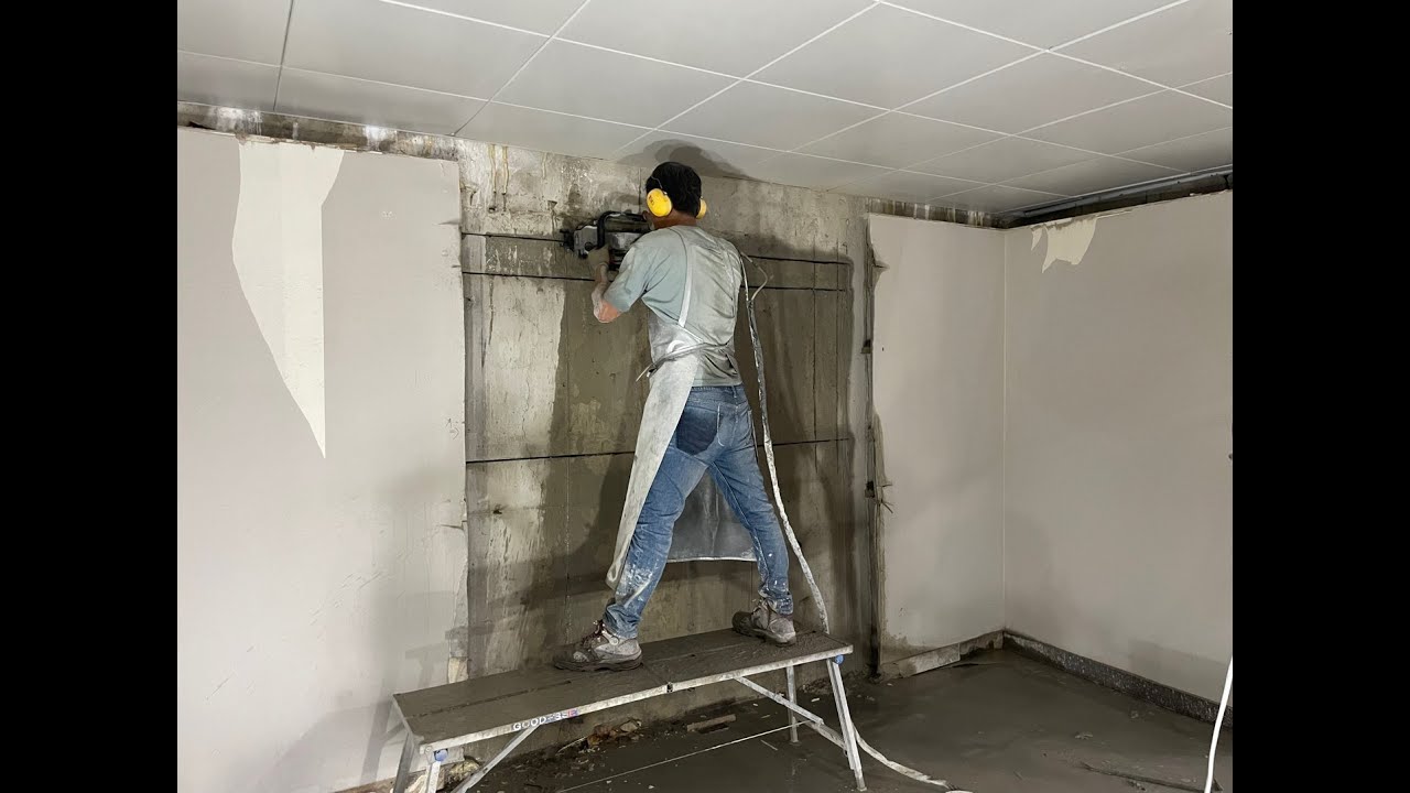벽면절단 링쏘작업
