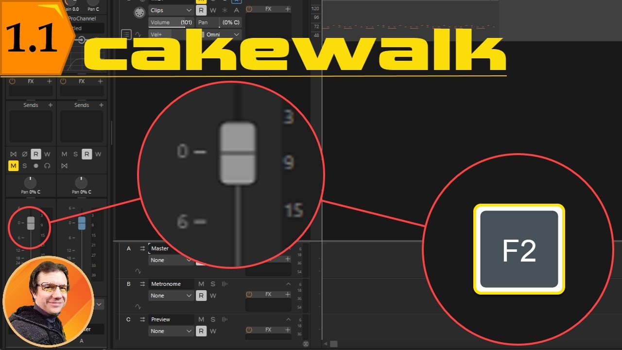 Советы по Cakewalk Music 1.1. Ускоренный рабочий процесс с F2 &mdash; Учебное пособие по Cakewalk Sonar...