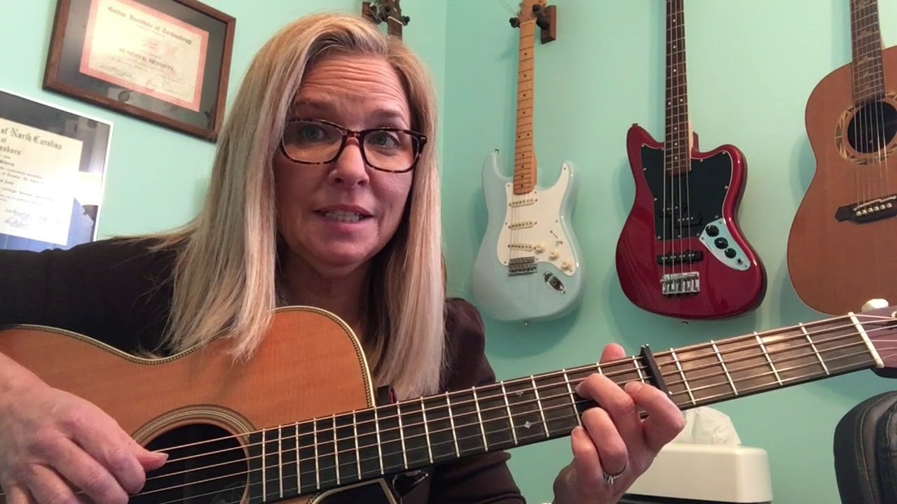 How to play color my world on guitar EASY ish