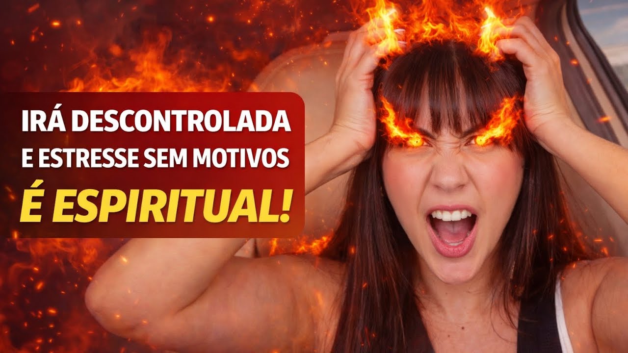 Irá descontrolada e estresse sem motivos é espiritual! 